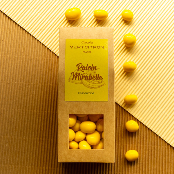 Bonbons au chocolat - Raisin Mirabelle - Sachet de 140g