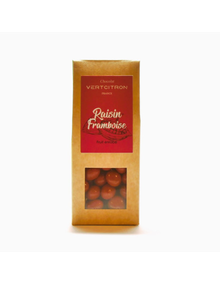 Bonbons au chocolat - Raisin Framboise - Sachet de 140g