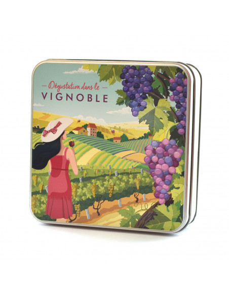 Coffret pâte de fruit et cassiline - Boîte Vignoble Pâte de Fruit Rouge
