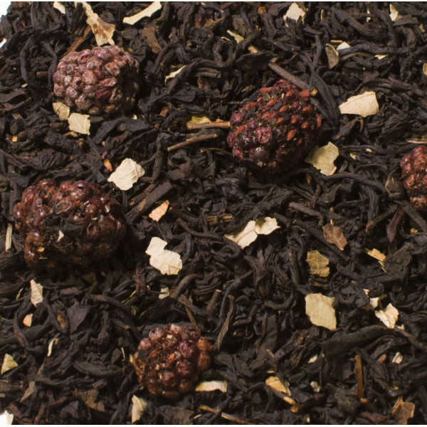 Thé noir aromatisé en vrac - Mûre Mûre - Zoom