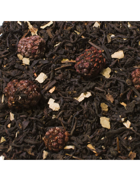 Thé noir aromatisé en vrac - Mûre Mûre - Zoom