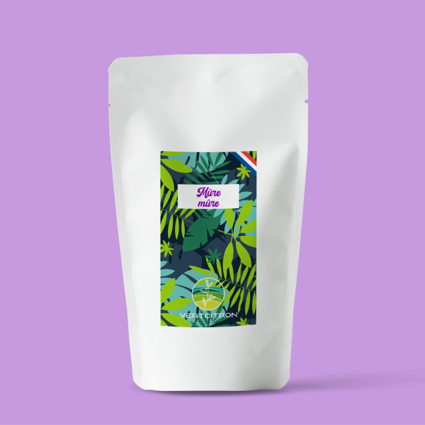 Thé noir aromatisé en vrac - Mûre Mûre - Pochette 100g