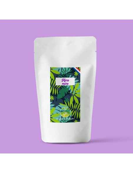 Thé noir aromatisé en vrac - Mûre Mûre - Pochette 100g