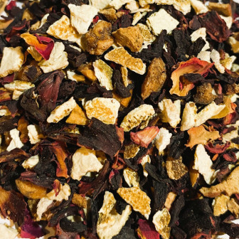 Infusion Hibiscus, Pomme, Orange, Cerise & Vanille – Chenapan - en vrac 2
