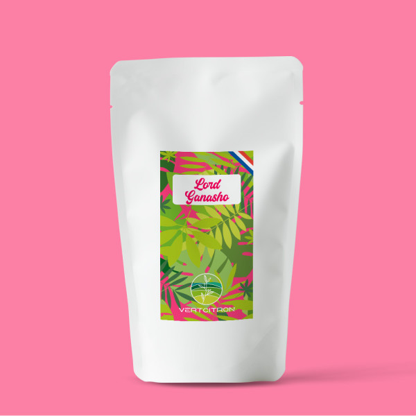 Pochette 100g de rooibos gourmand Lord Ganacho Vertcitron
