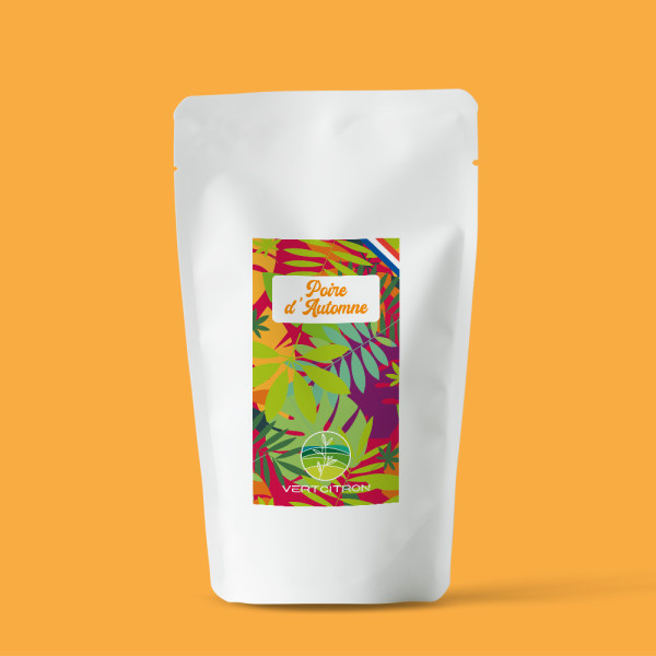 Pochette 100g d’infusion Poire d’Automne Vertcitron