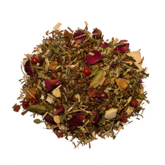 Coffret de Noël Vertcitron composé de trois pochettes de thé et rooibos de 50 g. 2