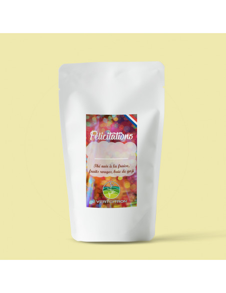 Thé aromatisé à message - Félicitations !