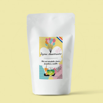 Thé aromatisé à message - Joyeux Anniversaire !