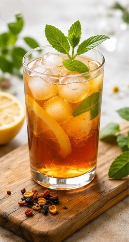 Thé glacé aux fruits et citron Vertcitron
